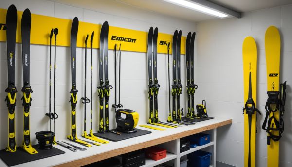 Entretenir ses skis directement dans le local